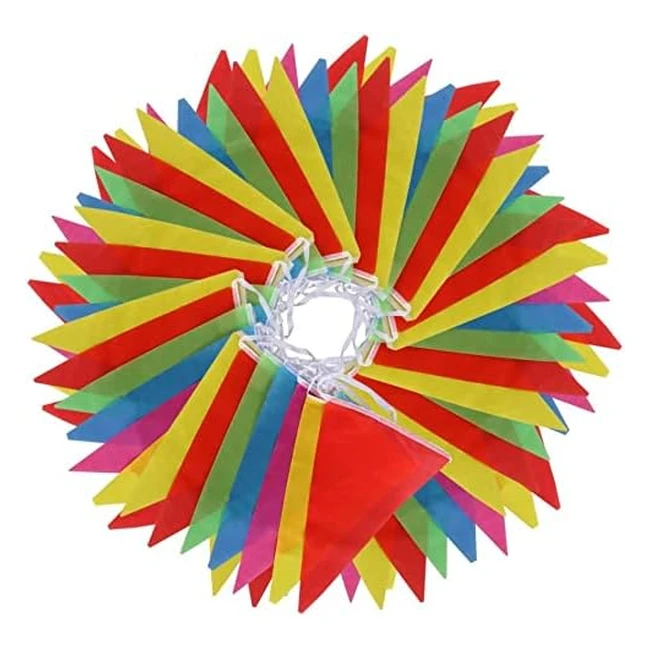 Bandierine Plastica Vicloon 38m - 100 Pezzi - Colorate e Resistenti