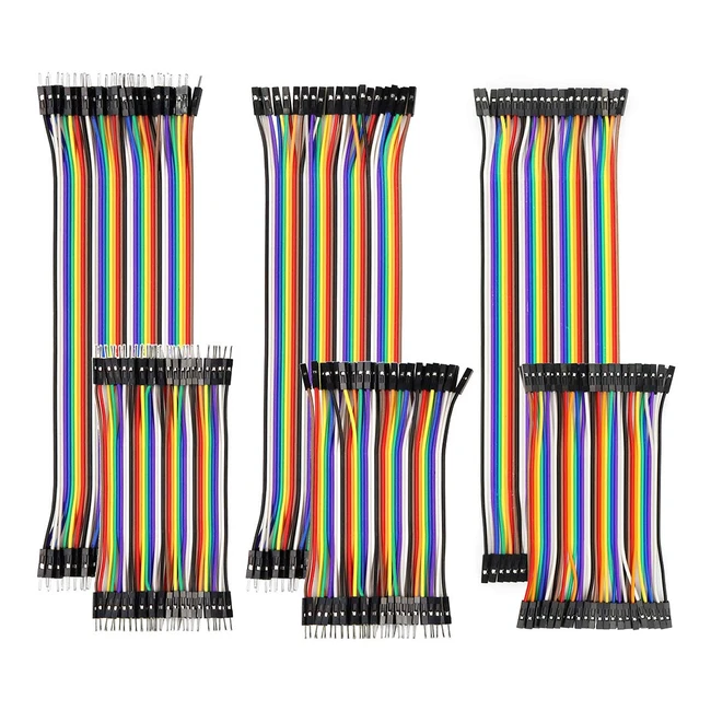 Kit de 240 fils cavaliers YXPCars pour Arduino - 10cm et 20cm, mâle/femelle, multicolores