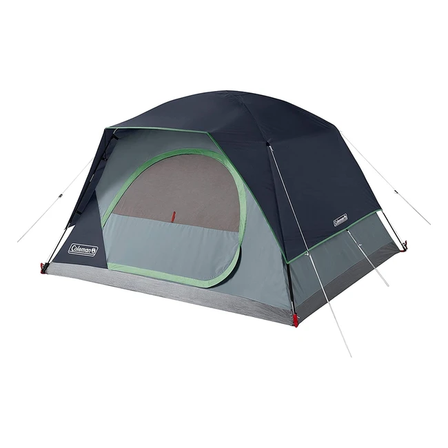 Tenda Coleman Skydome Blu per 4 persone con montaggio rapido e protezione dagli agenti atmosferici