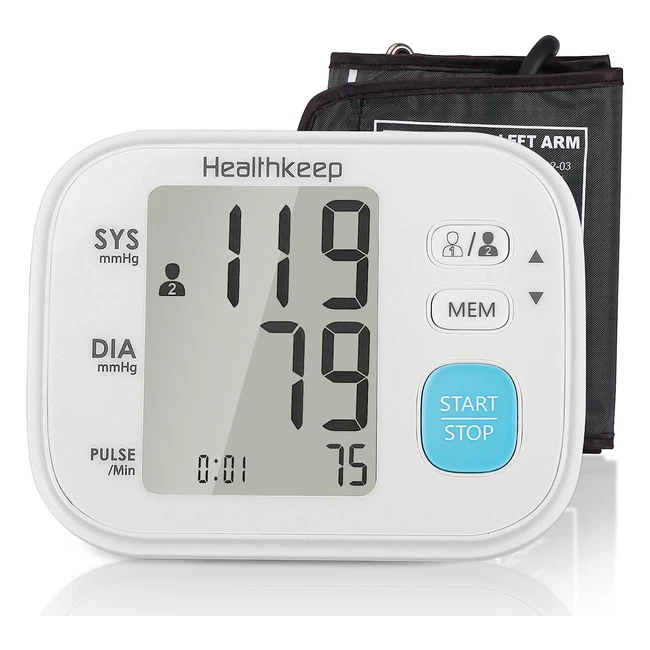 Smart Blood Pressure Monitor - Accurate Reading, Large LCD Display, Portable Design - Home Use