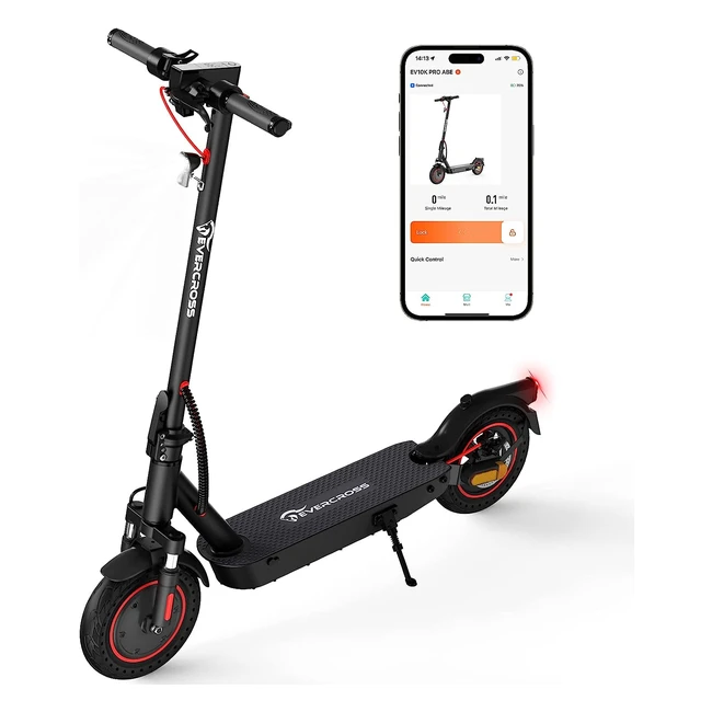 Evercross EV10K ProEV85F E-Scooter mit Straßenzulassung - Faltbarer Elektroroller für Erwachsene mit LED-Display, 400W Motor und Dual Bremssystem