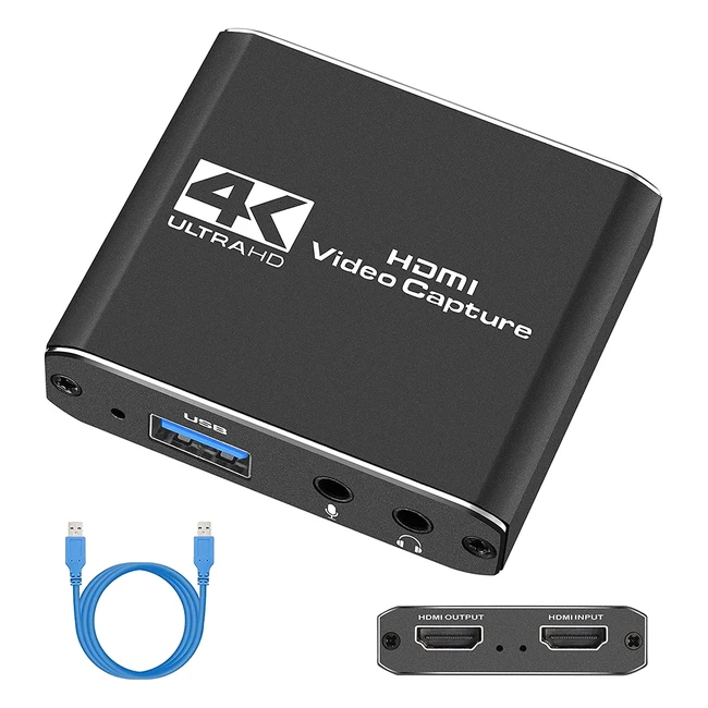 4K HDMI Game Capture Card for GamingLive StreamingVideo Conference - TKHIN