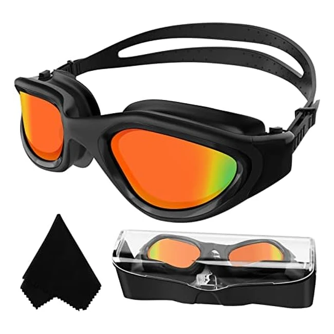 Winline Schwimmbrille polarisiert für Erwachsene & Teenager - Antifog, UV-Schutz, wasserdicht, klare Sicht, leicht anpassbar