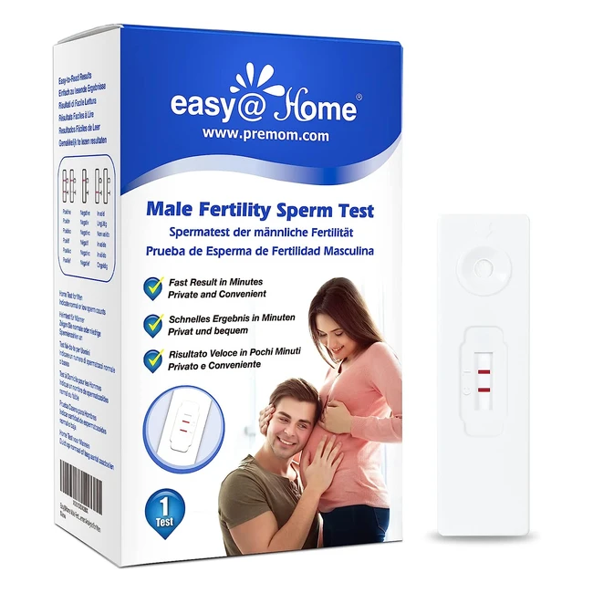 Test de Fertilidad Masculina Easyhome - Detecta Rpidamente el Recuento de Espe