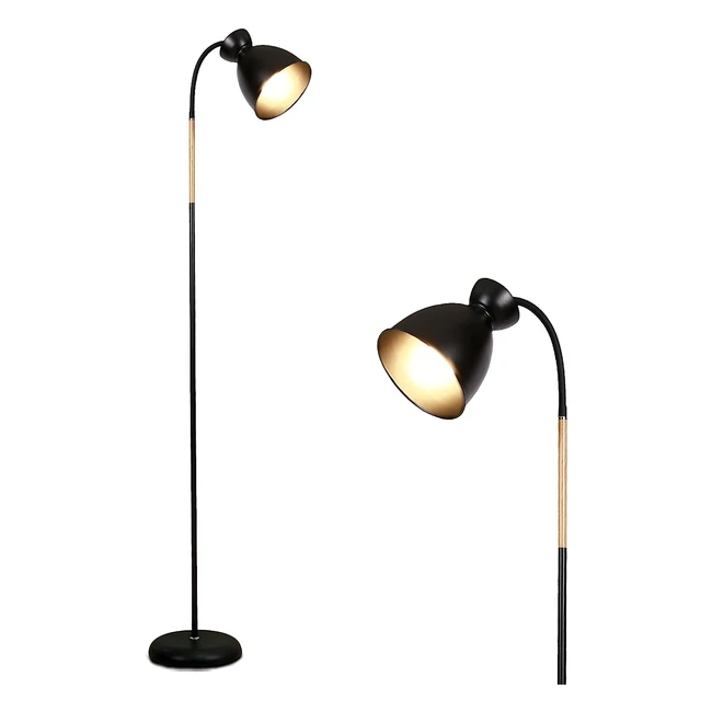 Lampadaire Giraffe Noir, Hauteur 159cm, Design Scandinave, Douille E27 Max 60W