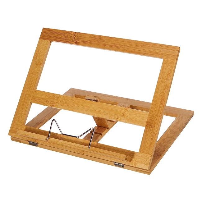 WEDO Bambus Buchstnder braun - Nachhaltiges und elegantes Accessoire fr den