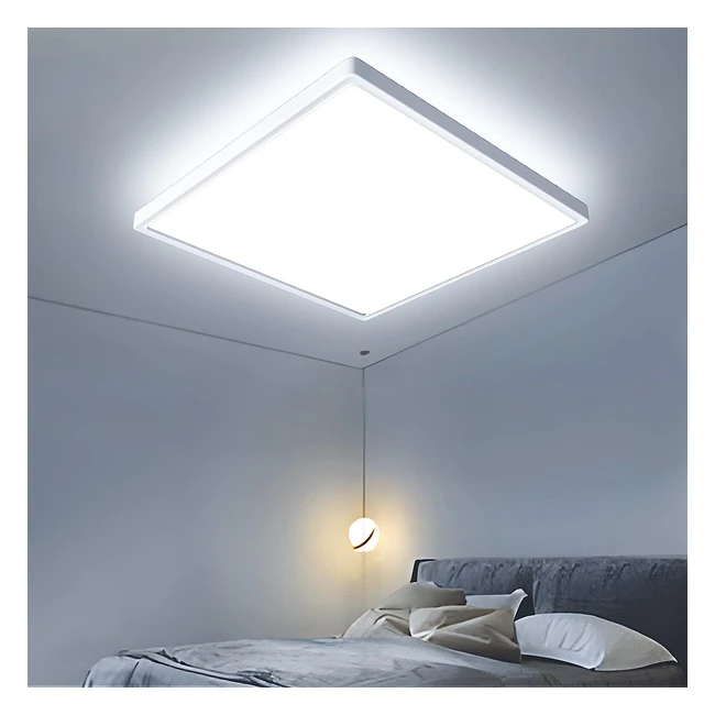 Plafoniera LED Otren 36W 6500K per bagno, camera da letto, cucina e ufficio