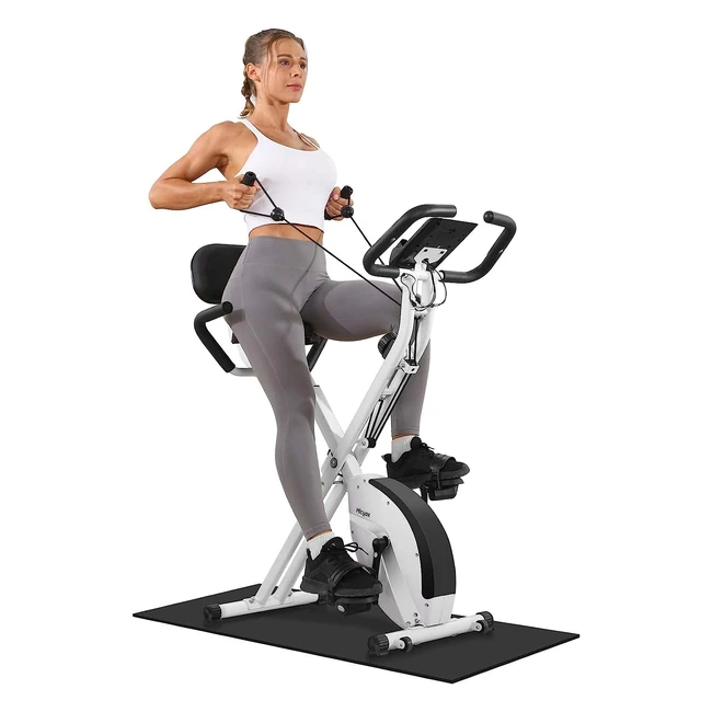 Vélo d'appartement pliable Micyox MX600 avec résistance magnétique et capteur de fréquence cardiaque
