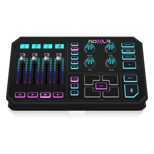 TC Helicon GoXLR - Revolutionäre Online-Broadcaster-Plattform mit 4-Kanal-Mischpult, motorisierten Fadern, Soundboard und Vocal-Effekten