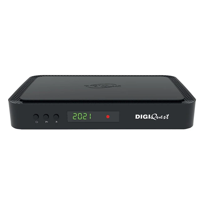 Decodeur Digiquest Tivsat Q90 4K Double Tuner DVBT2 DVBS2 Enregistreur PVR avec Carte Tivusat - Noir
