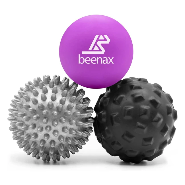Beenax Massage Ball Set - Deep Tissue Muscle Recovery Trigger Point Myofascial