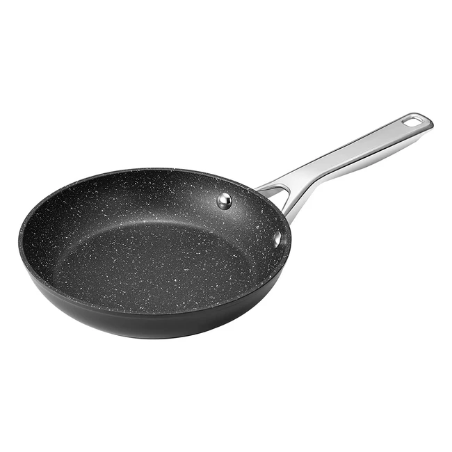 Nonstick Frying Pan 20cm - Fadware Skillet for Induction Hobs with Sturdy Stainless Steel Handle