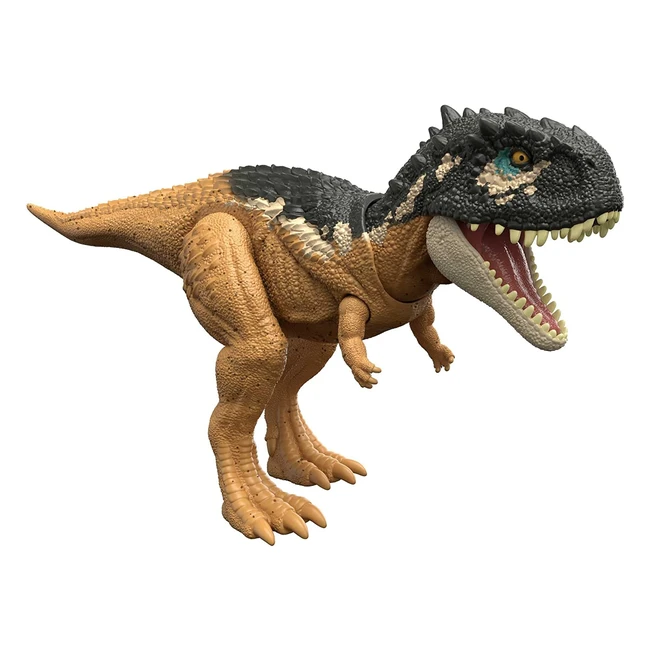 Jurassic World Dominion Roar Strikers Skorpiovenator Dinosaur Action Figure - Realistic Battle Play Toy Gift