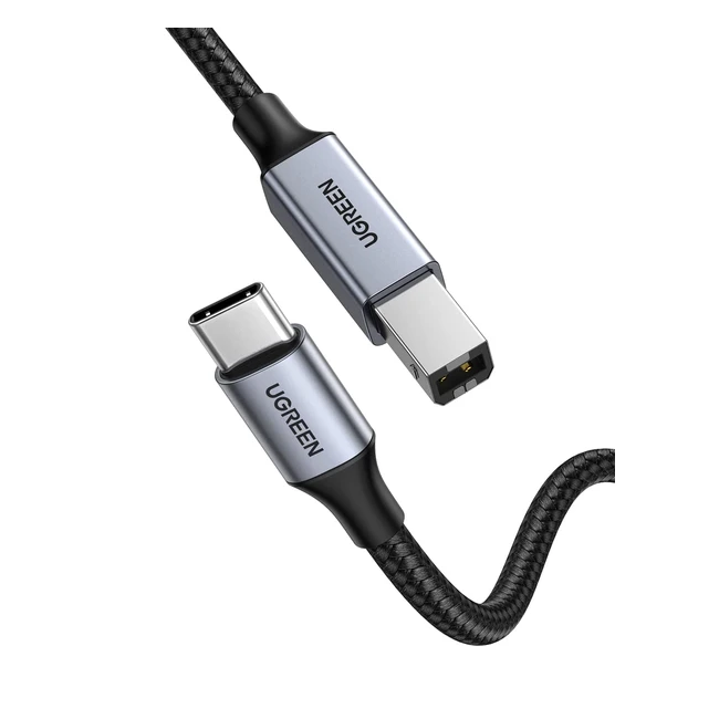 UGREEN USB-C auf USB-B Druckerkabel für MacBook Pro, Matebook, Dell, HP, Canon etc. - 1m