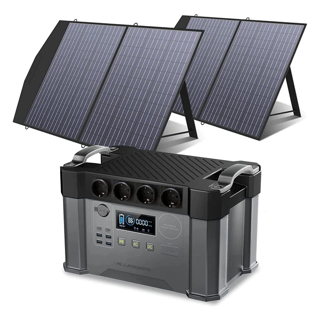Allpowers Portable Power Station S2000 - 1500 Wh/2000 W Solar Generator für Zuhause, Camping und Reisen