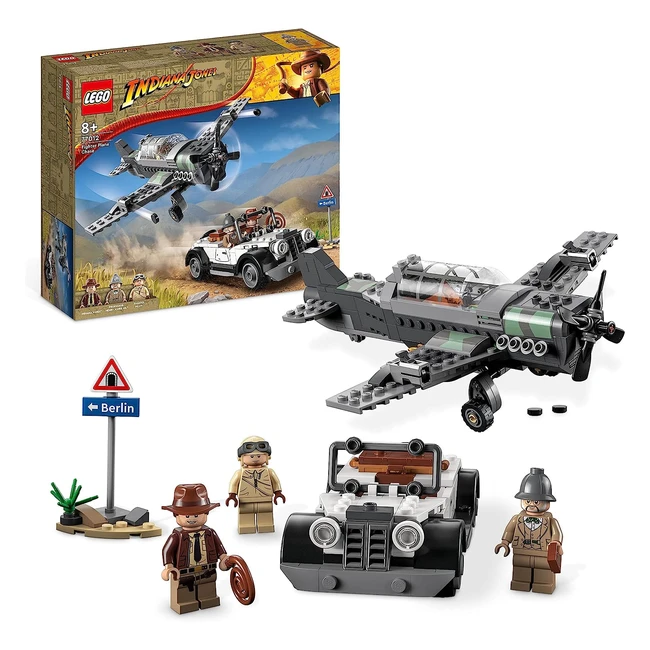 LEGO Indiana Jones Flucht vor dem Jagdflugzeug - Actionset mit baubarem Flugzeug