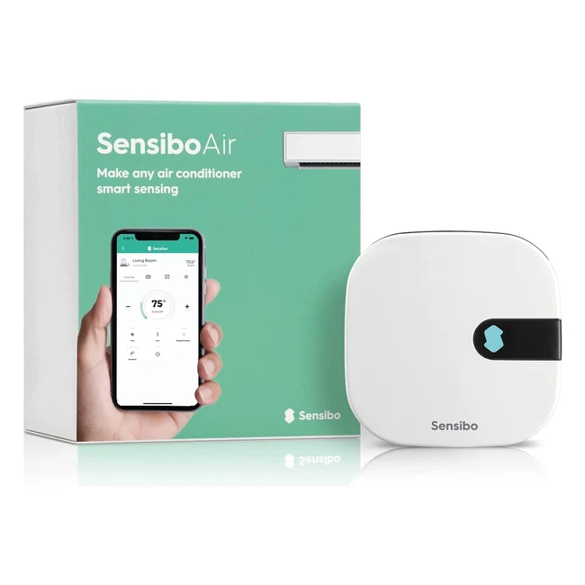 Sensibo Air Smart Wireless AC Controller - Energy Efficient Auto WiFi Thermostat Control App - Compatible with Google Alexa Siri Apple Homekit - Easy DIY Installation