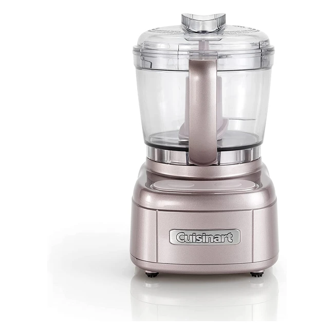 Mini Picadora Eléctrica Cuisinart ECH4PE Multifunción 900ml - Cuchillas de Acero Inoxidable - Potencia 250W - Rosa Vintage