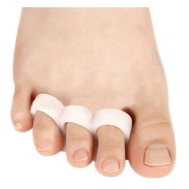 Pedimend Silicone Gel Toe Separators - Improve Balance, Foot Strength, and Correct Hammer Toe - 3 Pairs