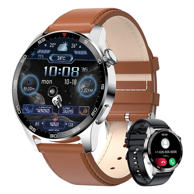 Montre Connectée Homme Lige ST6 - Appels, Tracker d'Activité, Fréquence Cardiaque, Sommeil, Calories - Smartwatch pour iOS Android