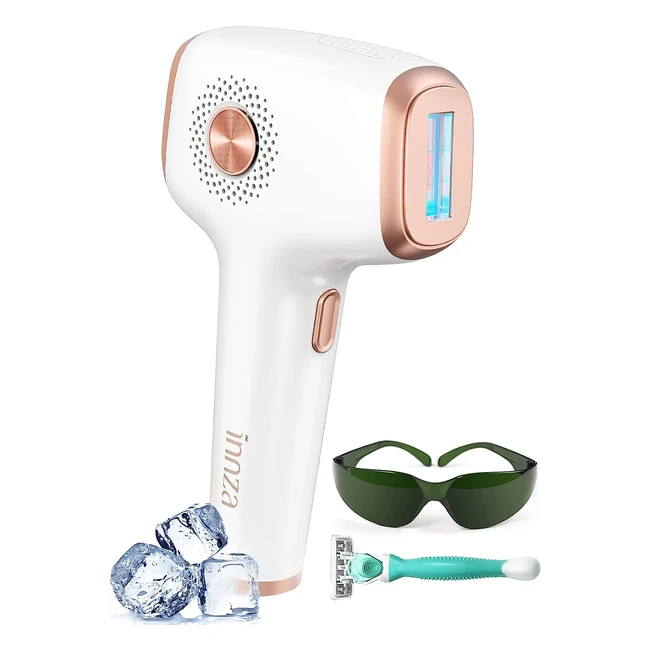 Painless IPL Hair Removal Device with Ice Cooling Function - 999999 Flashes 9 E