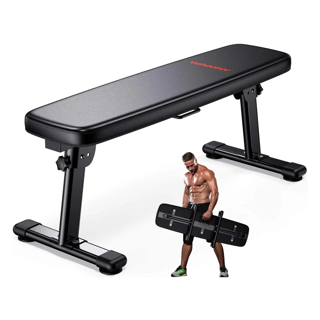 Winnow Folding Weight Bench - Perfect for Home Training and Multiuse Fitness