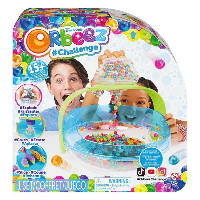 Orbeez Perlas de Agua Originales - Desafío Orbeez con 2000 Perlas - Juguetes Sensoriales Suaves y Coloridos