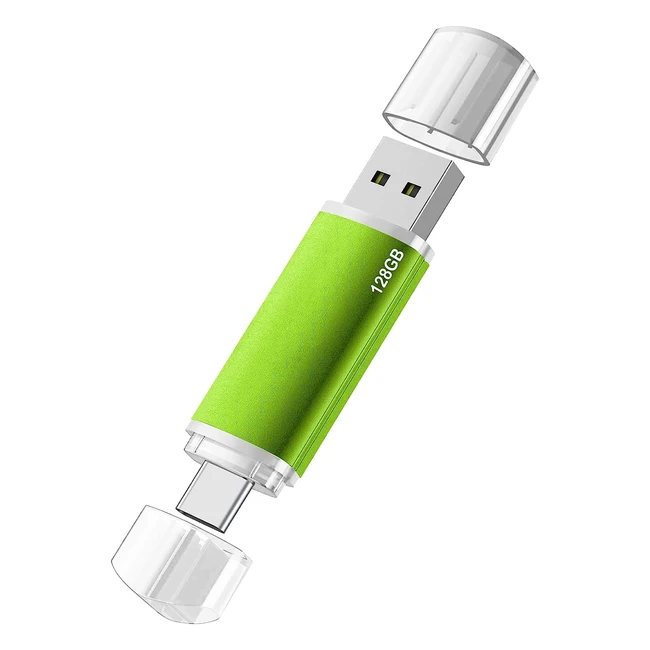 Chiavetta USB Bifrost 128GB - Compatibile con Porte TypeC e USB-A per Smartphone Android, Windows, Mac e Linux - Alta Capacità di Archiviazione e Velocità di Trasferimento