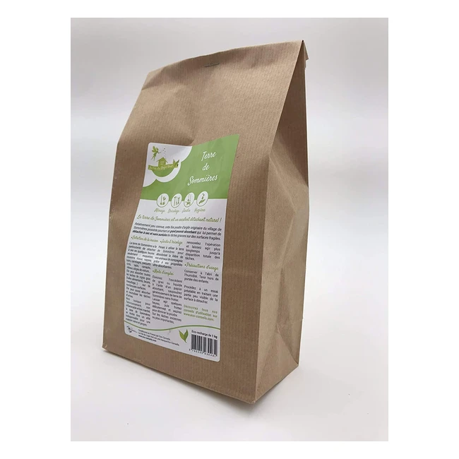 Bolsa de 1 kg Terre de Sommire - Limpiador Ecolgico con Arcilla Extra Fina 100