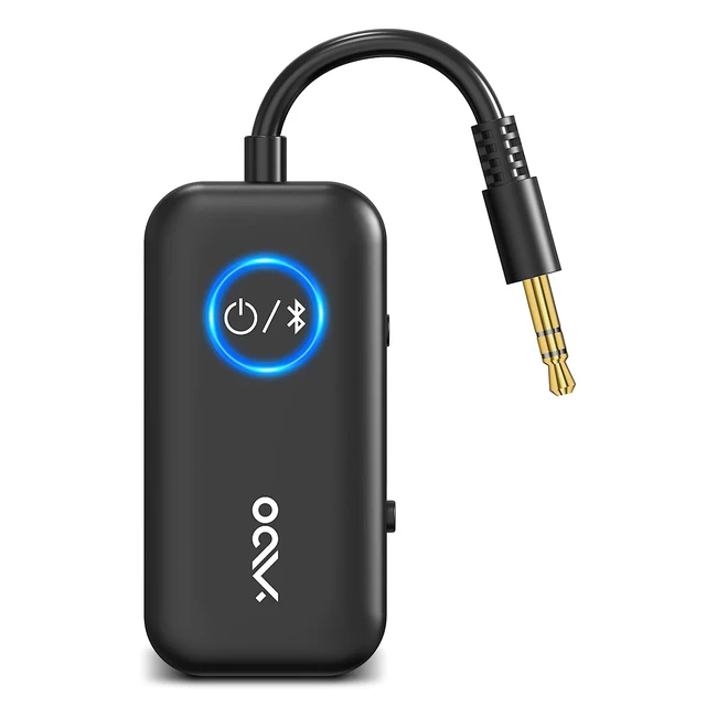 YMoo Transmetteur Récepteur Bluetooth 5.3 - AptX HD/Low Latency 36ms - Double Connexion - Adaptateur Audio Bluetooth pour TV/Avion/Casque