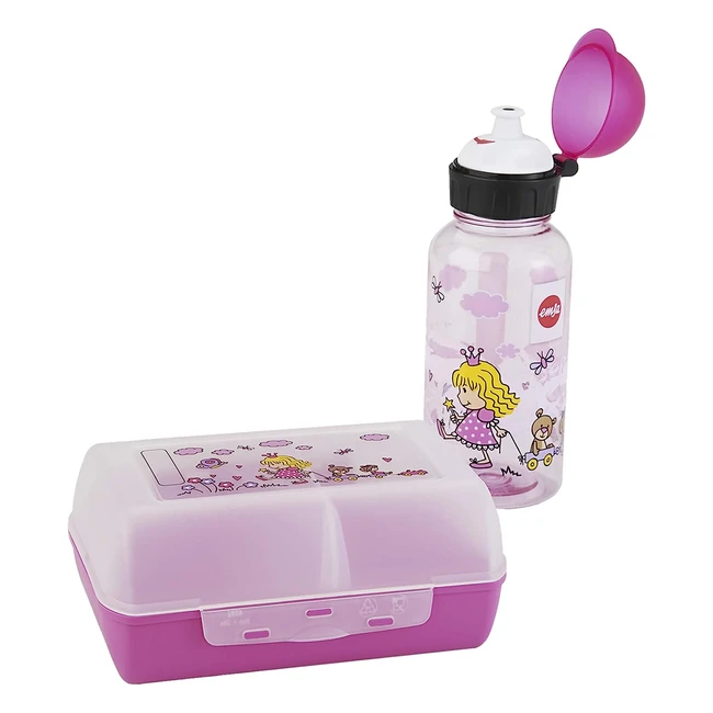 EMSA Kinder Trinkflasche & Lunchbox Set Pirat - BPA-frei, Tritan-Material, Bruchsicher, Harmlos, Leicht
