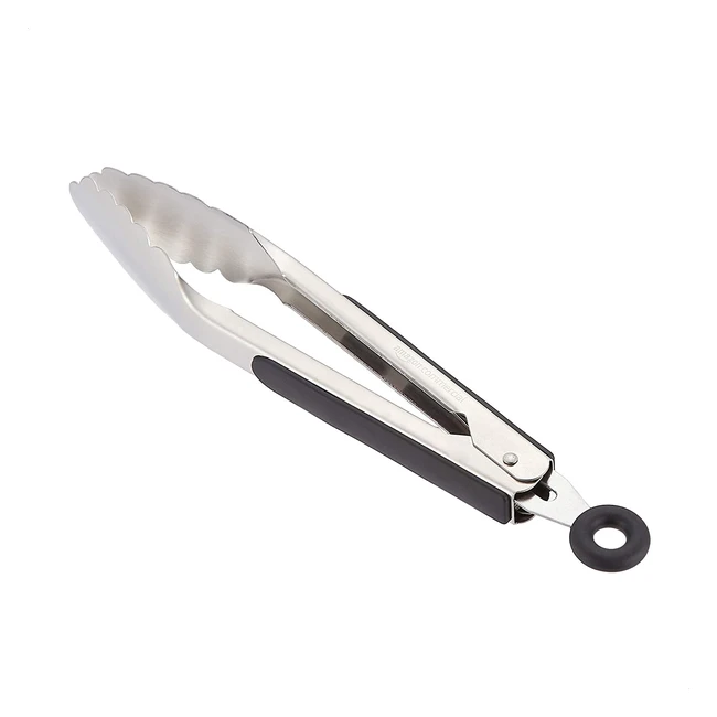 Pince de Cuisine en Acier Inoxydable avec Grip Antidrapant Noir - AmazonCommer