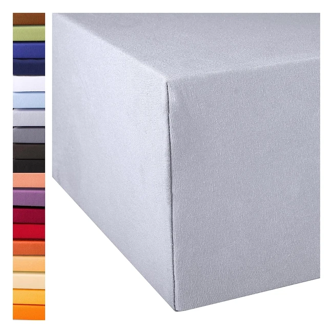 Aquatextil Luxus Spannbettlaken aus Baumwolle mit Elastan für Wasserbetten und Boxspringbetten in 6 Farben - 90x200 100x220 cm
