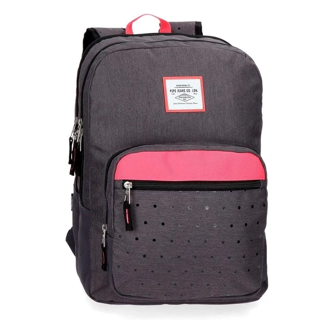 Mochila Pepe Jeans Molly adaptable a carro - Gris 305x44x15cm