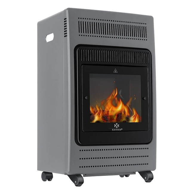 Chauffage gaz infrarouge Kesser - 34kW - 2 niveaux de chauffage - mobile et sécurisé