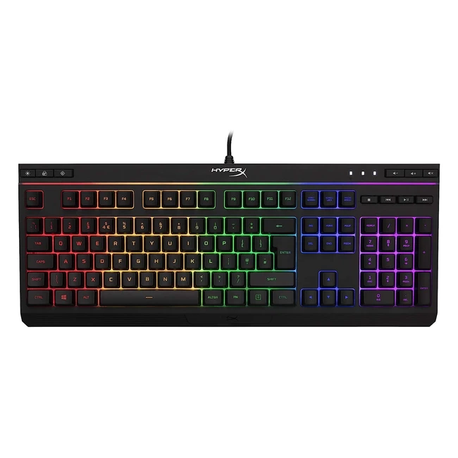 HyperX Alloy Core RGB Membrane Gaming Keyboard UK Layout - Dynamic RGB Lighting