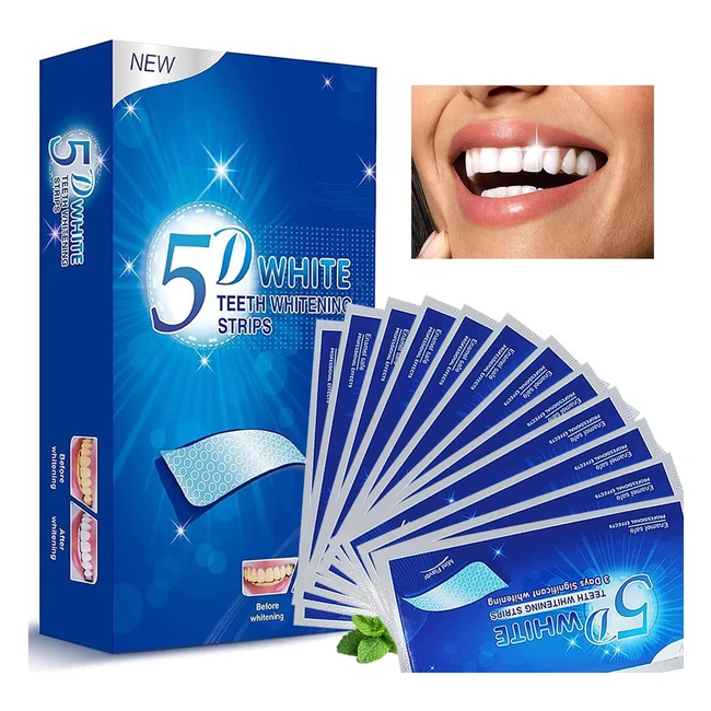 28 Zahnaufhellungsstreifen fr strahlend weie Zhne - Non-sensitive  einfac