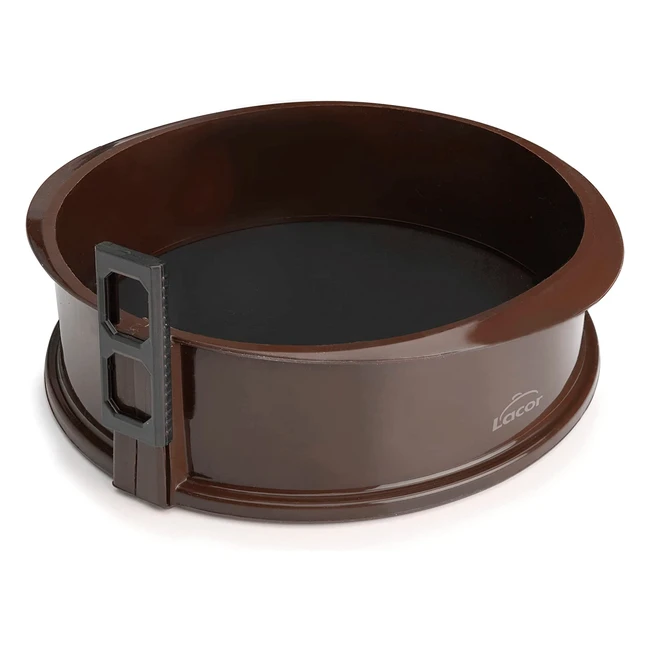 Moule en silicone marron Lacor 66775 - Anti-adhésif, anti-rayures, diamètre 25 cm