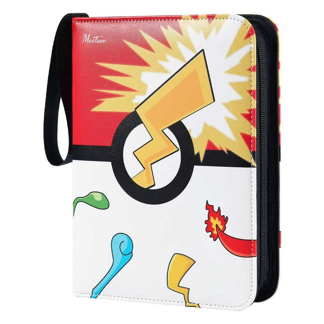 Trading Card Binder 900 Pockets - Pokemon Compatible - 50 Removable Sleeves - Or