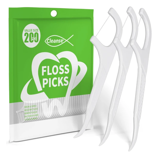 Triple Clean Dental Floss Sticks - 200pcs - Easy to Use - Keeps Your Mouth Fresh