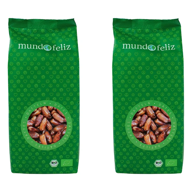 Datteri biologici senza nocciolo essiccati al sole - Mundo Feliz 2x500g