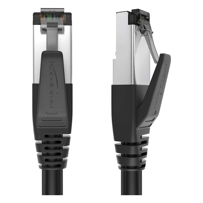 KabelDirekt Cat 8 Netzwerkkabel 0,5m - 40 Gigabit, flexibel, bruchsicher