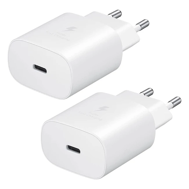 Chargeur rapide USB C 25W pour Samsung Galaxy S22 S21 S21 Ultra S21 FE S20 FE Z Fold 3 Flip 3 4 5G Note 20 A53 A52S A71 A72 - Samneer