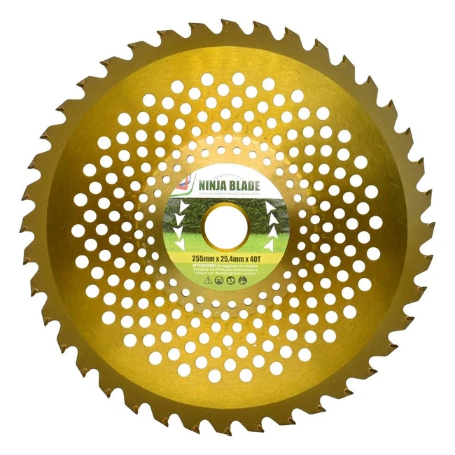 Disco Universale Ninja Blade per Decespugliatore - Taglia Erba, Rami, Rovi e Arbusti