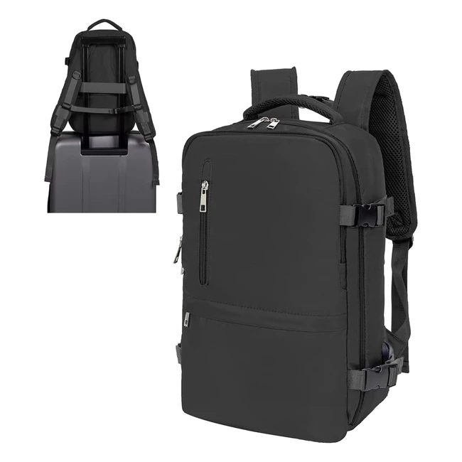 Mochila Viaje Cabina Ryanair 40x20x25 | Bolso Impermeable con Puerto USB y Compartimento para Portátil