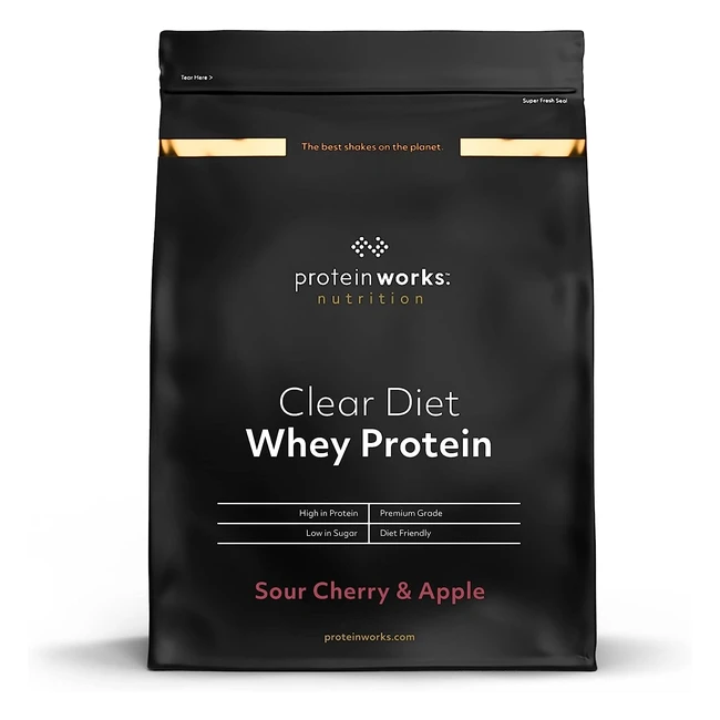 Protein Works Clear Diet Whey - Sour Cherry Apple Flavour - 500g - Low Calorie Protein Shake