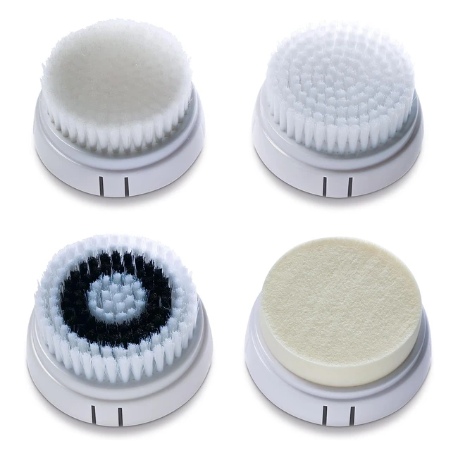 Kit Testine di Ricambio Imetec per Detergere, Massaggiare, Levigare e Idratare la Pelle - Pelli Normali e Sensibili