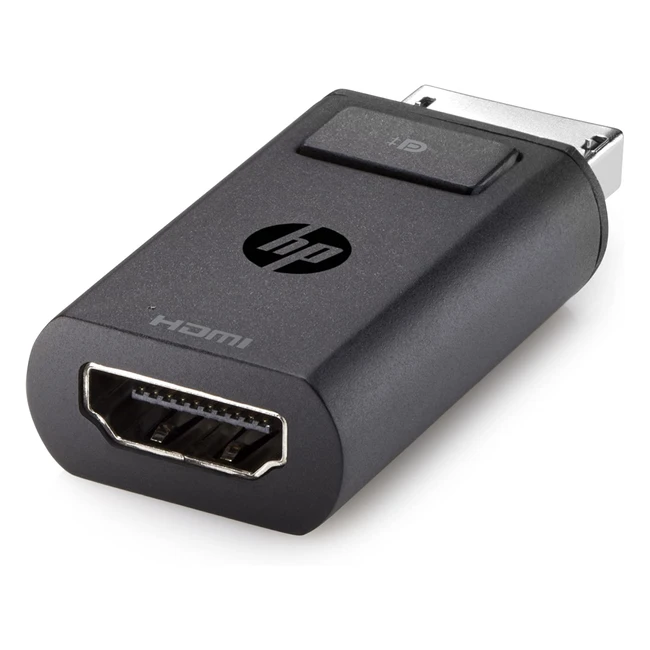 Adaptateur HP DP vers HDMI 1.4 - Connecteur DisplayPort mâle vers HDMI femelle - Noir