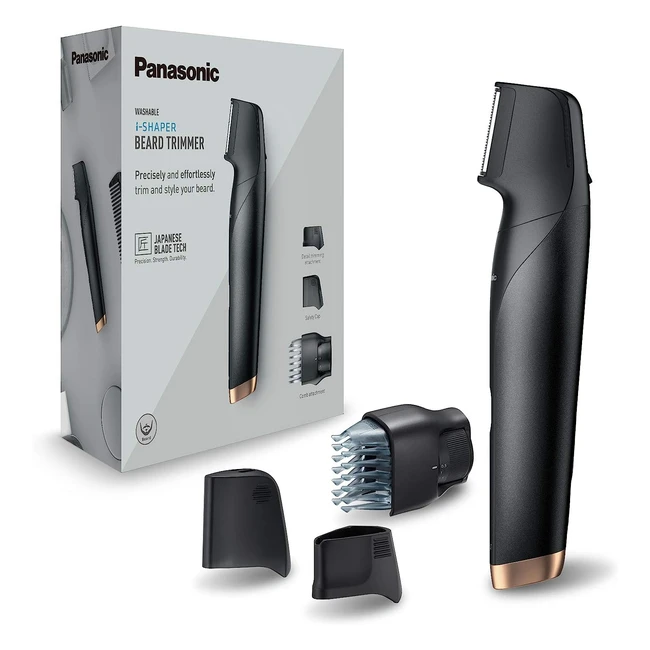 Regolabarba Panasonic iShaper ER-GD61-K503 per rifinire, rifilare e modellare barba e baffi