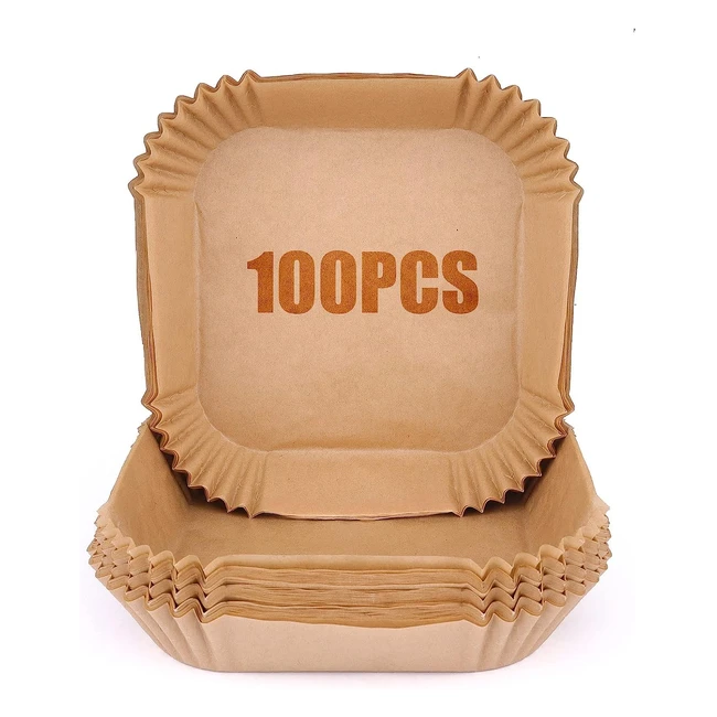 100pcs 63-inch Air Fryer Liners | High Heat Resistant | Non-Stick | Easy to Use
